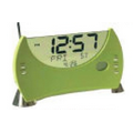 Rectangle Digital FM Radio w/ Clock / Green